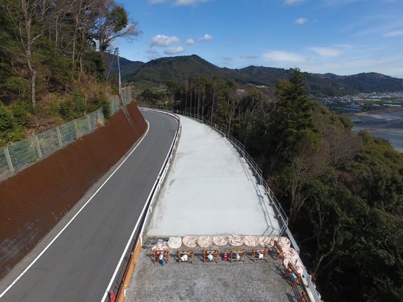 国道 473号道路 改築 工事 防護柵工 施工前