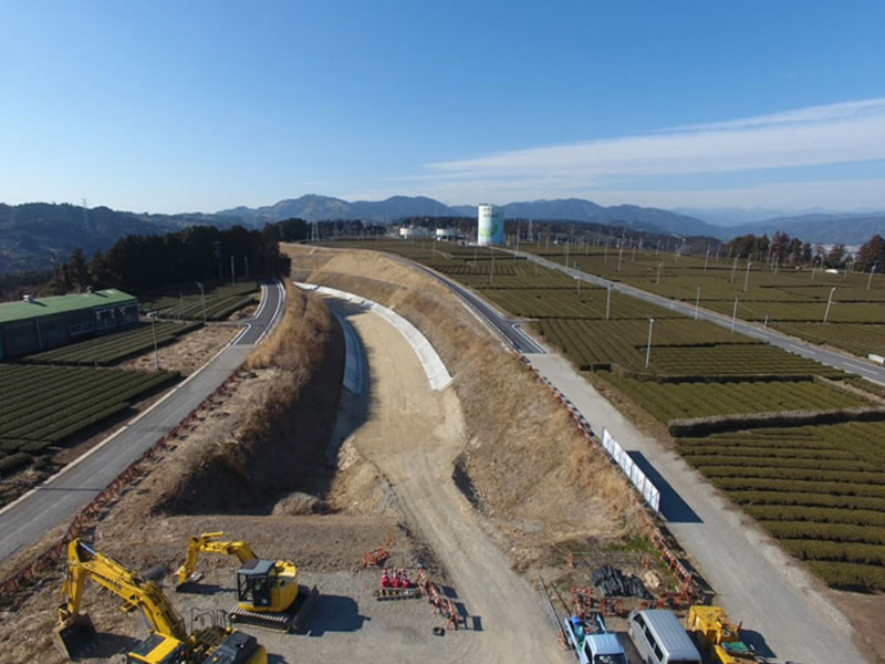 国道 473号道路 改築 工事 本線道路工